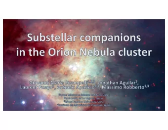 HST Treasury Program  HST  Treasury  Program  GO13826 (PI M.Robberto)  WFC3 IR Data:  Target: