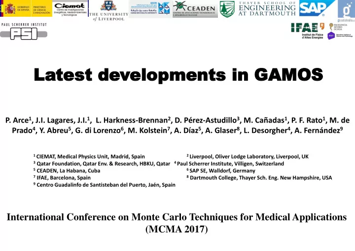 la latest test de developments elopments in in gamo gamos