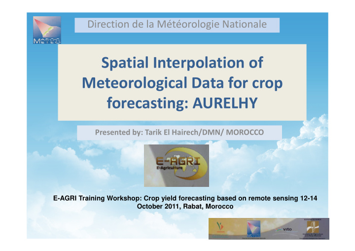spatial interpolation of meteorological data for crop