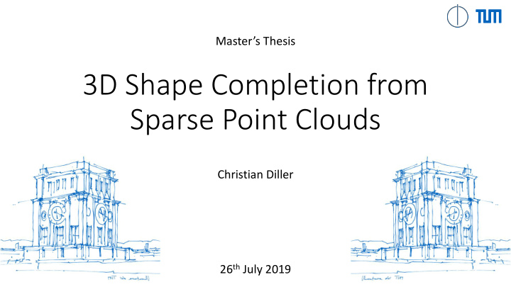 3d shape completion from sparse point clouds