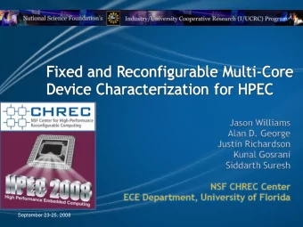 HPEC 2008  HPEC 2008  September 23-25, 2008    Background    RC Taxonomy