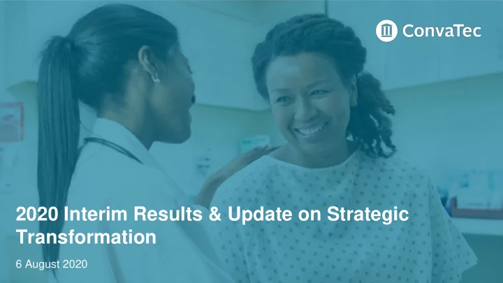 2020 interim results update on strategic