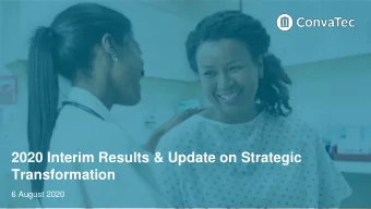 2020 Interim Results &amp; Update on Strategic  Transformation  6 August 2020  Disclaimer  THIS