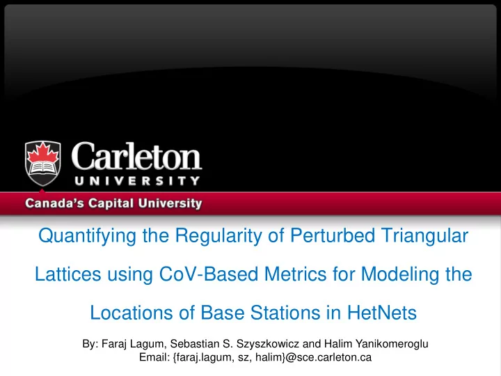 quantifying the regularity of perturbed triangular