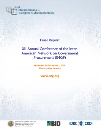 Fina  inal Re  l Report  port  XII  II Annu  Annual Co  al Confe  nferenc  rence of  e of t  the I