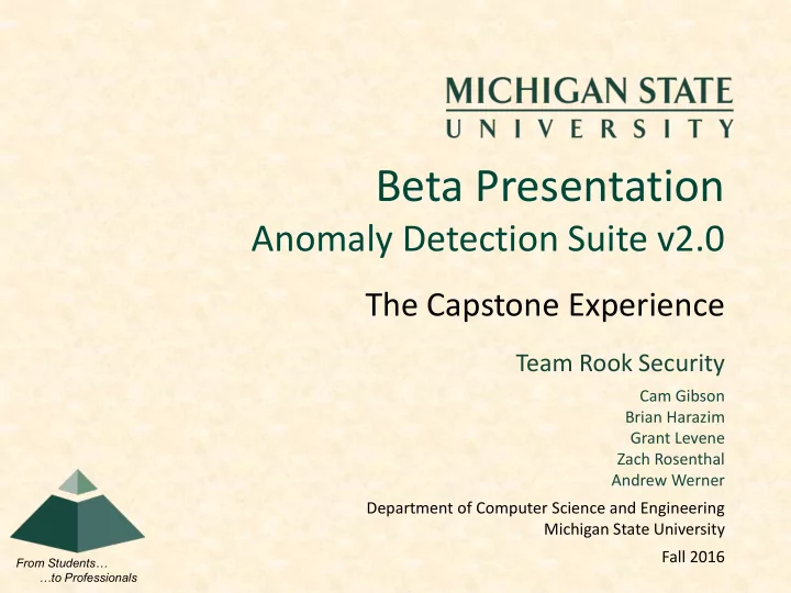 beta presentation