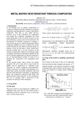 METAL-MATRIX HEAT-RESISTANT FIBROUS COMPOSITES  Mileiko, S.T.  Solid State Physics Institute,