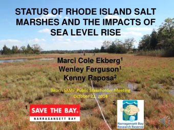 Marci Cole Ekberg 1 Wenley Ferguson 1 Kenny Raposa 2  Beach SAMP Public Stakeholder Meeting