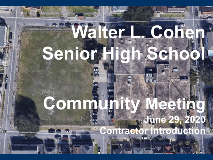 walter l cohen senior high school