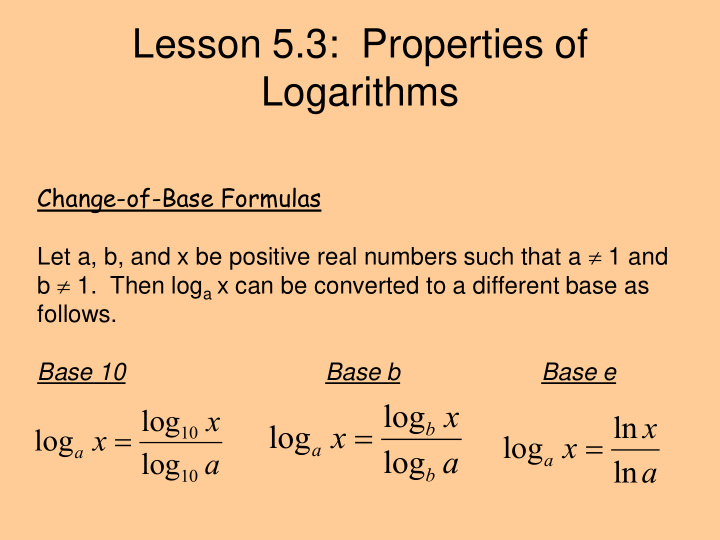 lesson 5 3 properties of logarithms