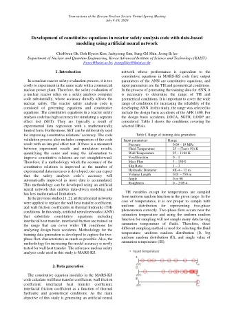 Development of constitutive equations in reactor safety analysis code with data-based  modeling