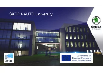 KODA AUTO University  KODA AUTO University  Agenda on KODA AUTO University  Enterprise