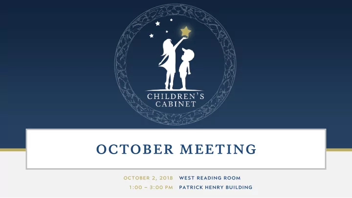 october meeting