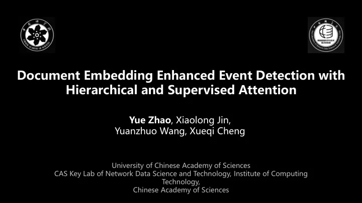 hierarchical and supervised attention