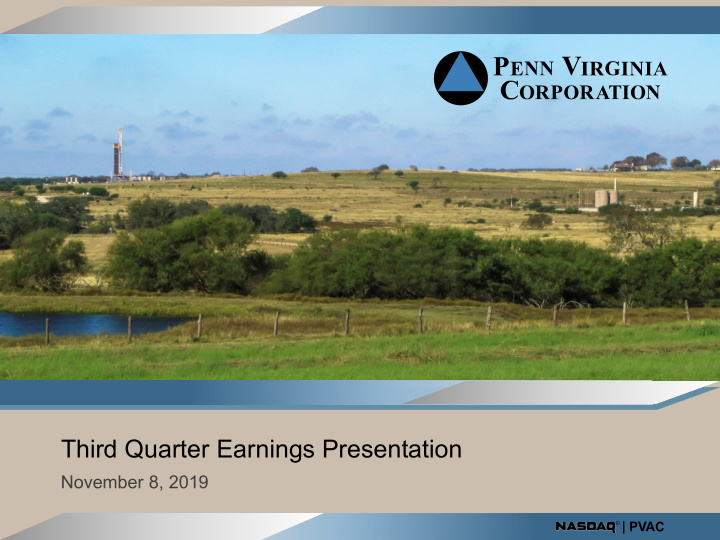 third quarter earnings presentation