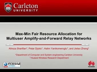 Max-Min Fair Resource Allocation for  Multiuser Amplify-and-Forward Relay Networks Alireza