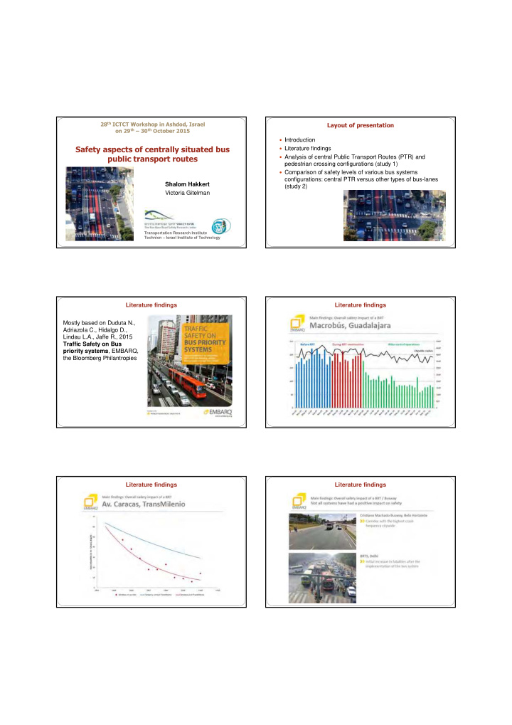 safety aspects of centrally situated bus