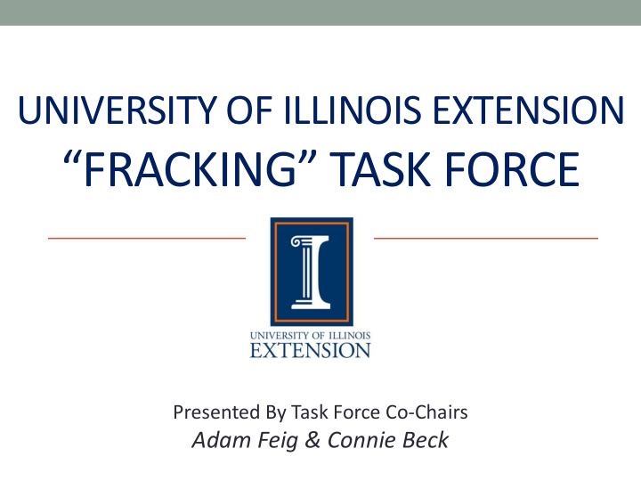 fracking task force