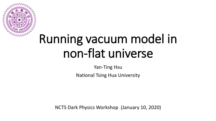 running vacuum model in