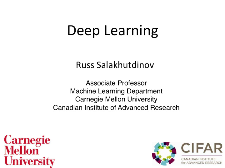 deep learning