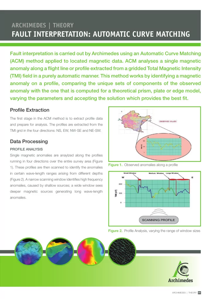 fault interpretation automatic curve matching