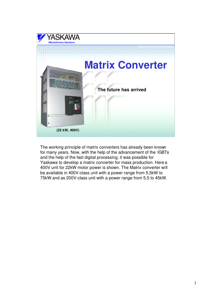 matrix converter