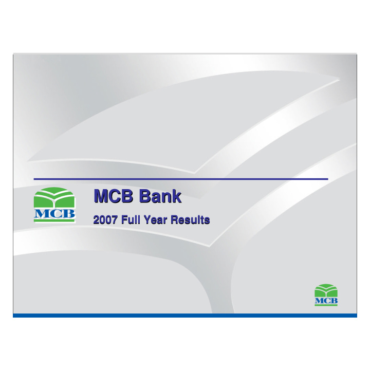 mcb bank mcb bank