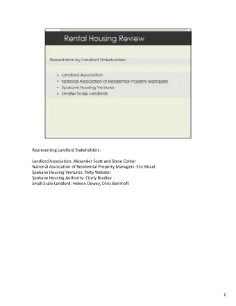 1 Economics of Renter Properties  Owner  Renter  Total Single Unit  44,443  15,948  60,391 Two