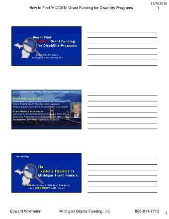 How to Find 'HIDDEN' Grant Funding for Disability Programs  1  How to Find  How to Find