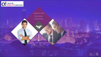 C O N S U L T I N G  T R A I N I N G  C O A C H I N G  W E  A R E  S E R I O U S L Y  C O M P R O M