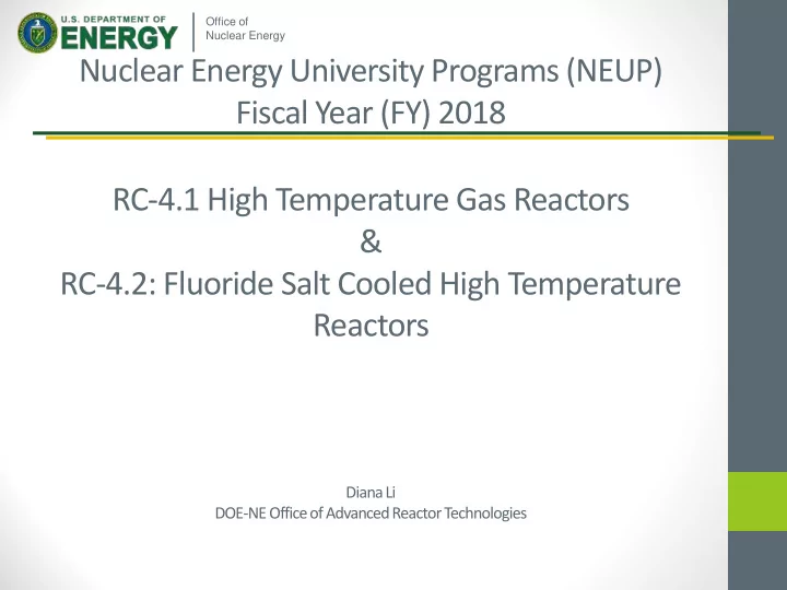 nuclear energy university programs neup fiscal year fy