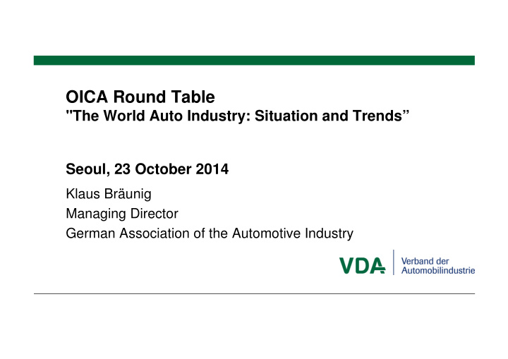 oica round table