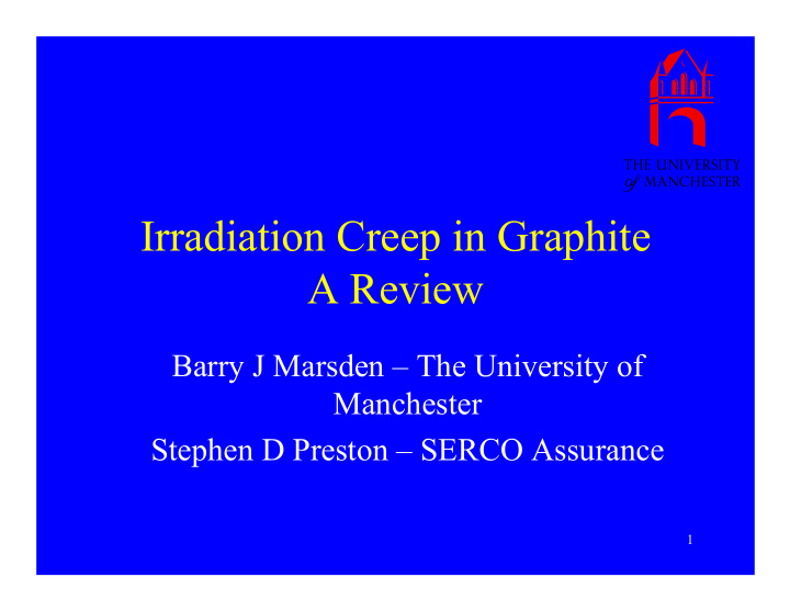 irradiation creep in graphite a review