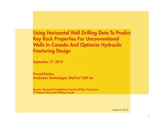 Using Horizontal Well Drilling Data To Predict  Key Rock Properties For Unconventional  Wells In