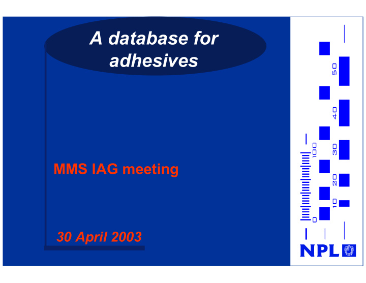 a database for adhesives