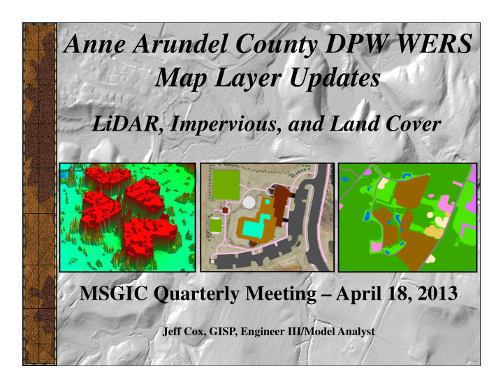 anne arundel county dpw wers map layer updates