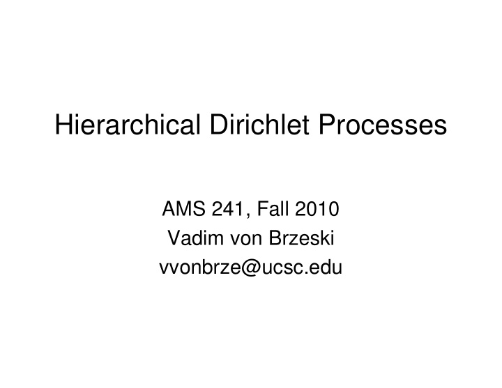 hierarchical dirichlet processes