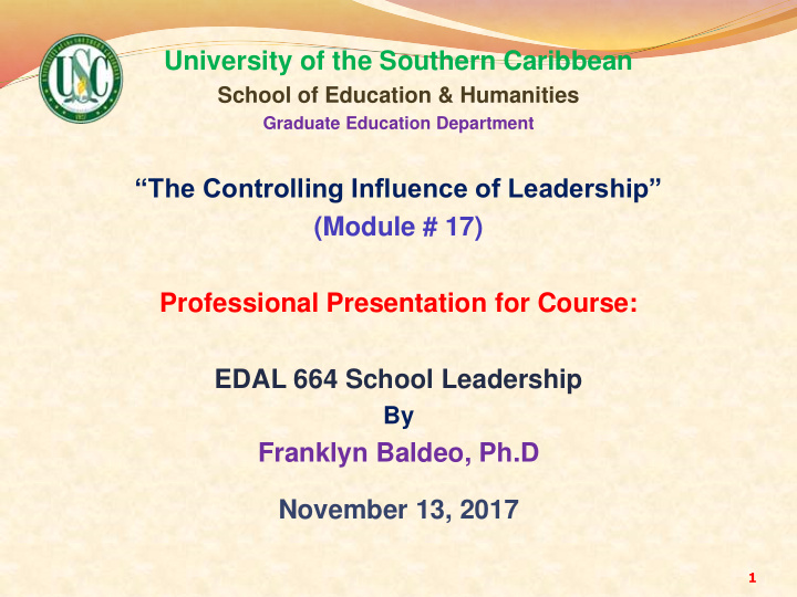 edal 664 school leadership