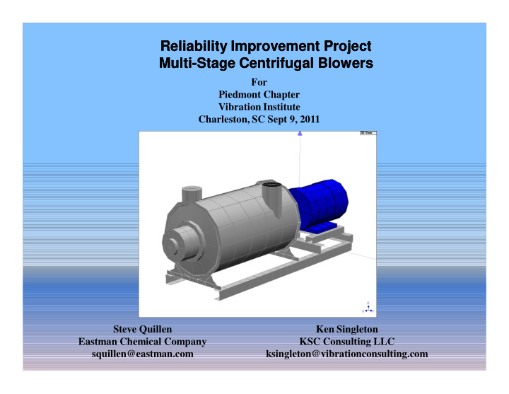 reliability improvement project reliability improvement