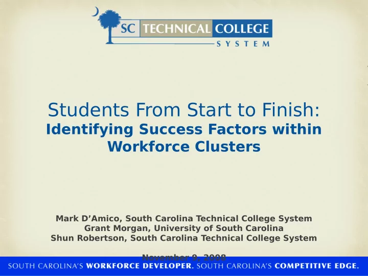 students from start to finish