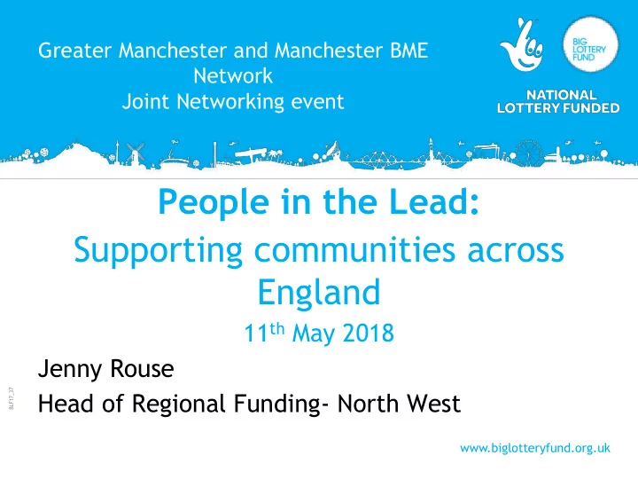 people in the lead supporting communities across england