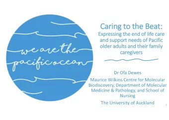 Cari  Caring ng to to the the Bea Beat:  Expr  Expressi  essing ng the the end end of of lif life