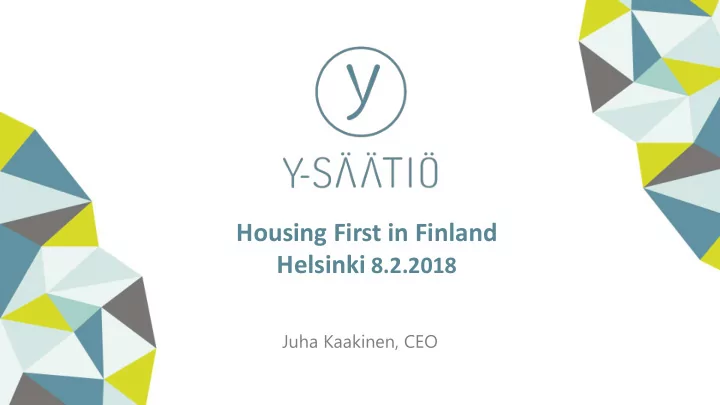 housing first in finland