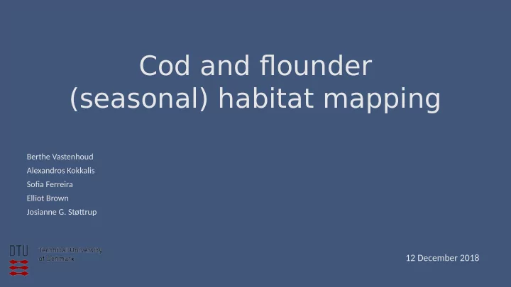 cod and fmounder seasonal habitat mapping