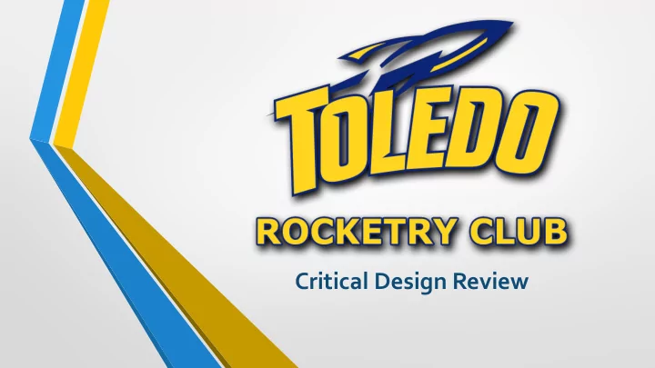 critical design review agenda