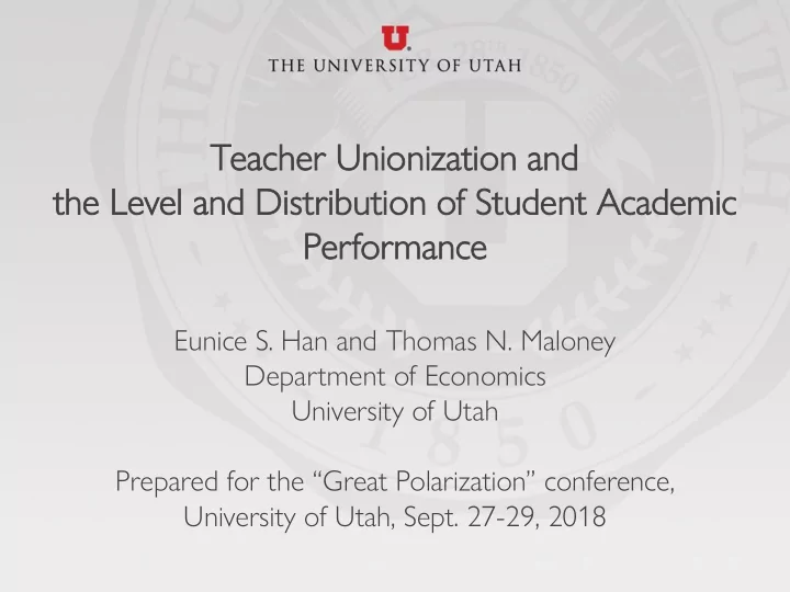 teacher eacher unio ionization ization and d the e le