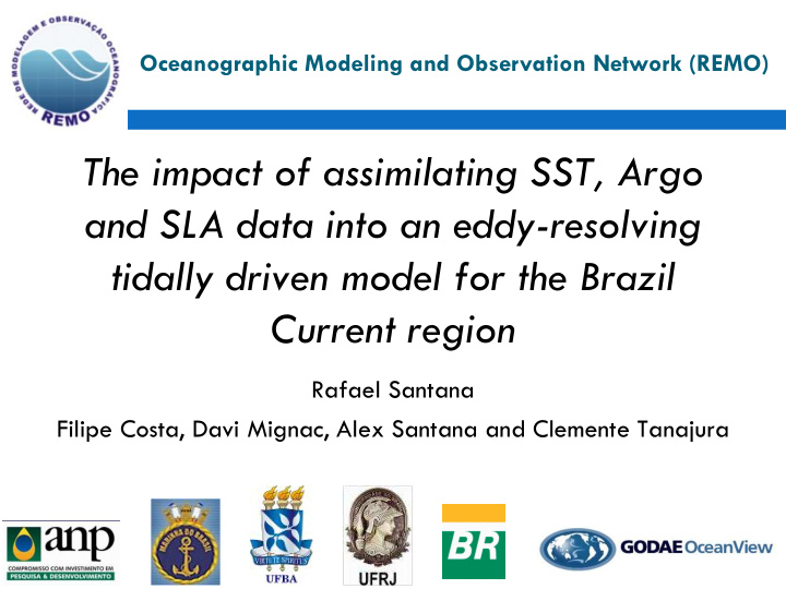 the impact of assimilating sst argo and sla data into an