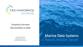 Mar  arine  ne Da  Data  a Systems  ms  Charlotue OKelly  Robu  bust, Reliabl  eliable,  e,