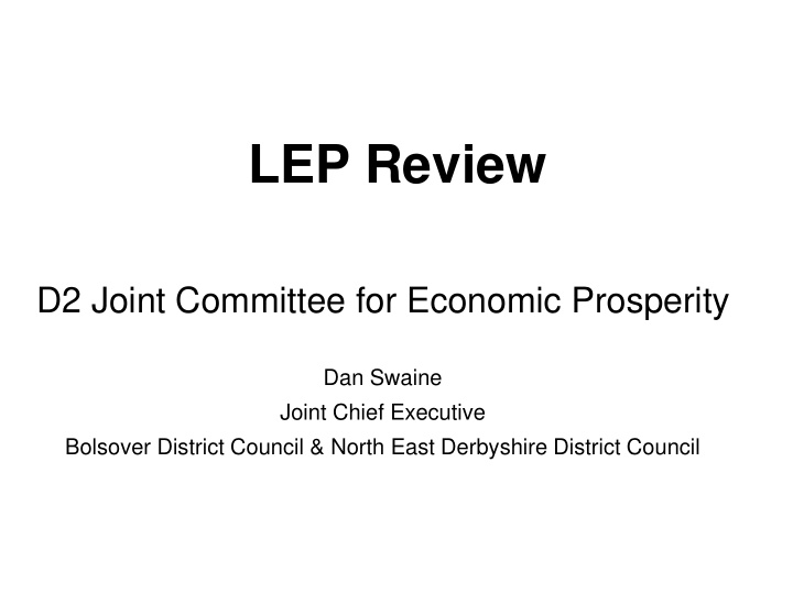 lep review