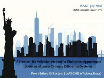 Why Algorithmic and Rigorous Polynomial Approximations?  Rigorous Polynomial Approximation =